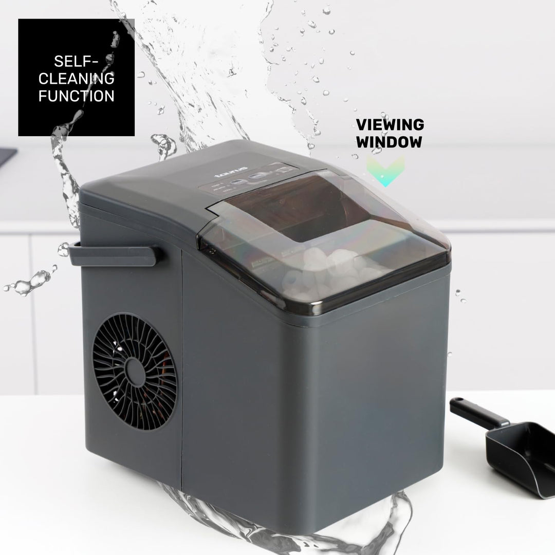 Taurus - Eiswürfelmaschine 130 W | 12 kg/24 h | 6 Min. | 2 Grössen (gross/klein) | ultraleise | Selb