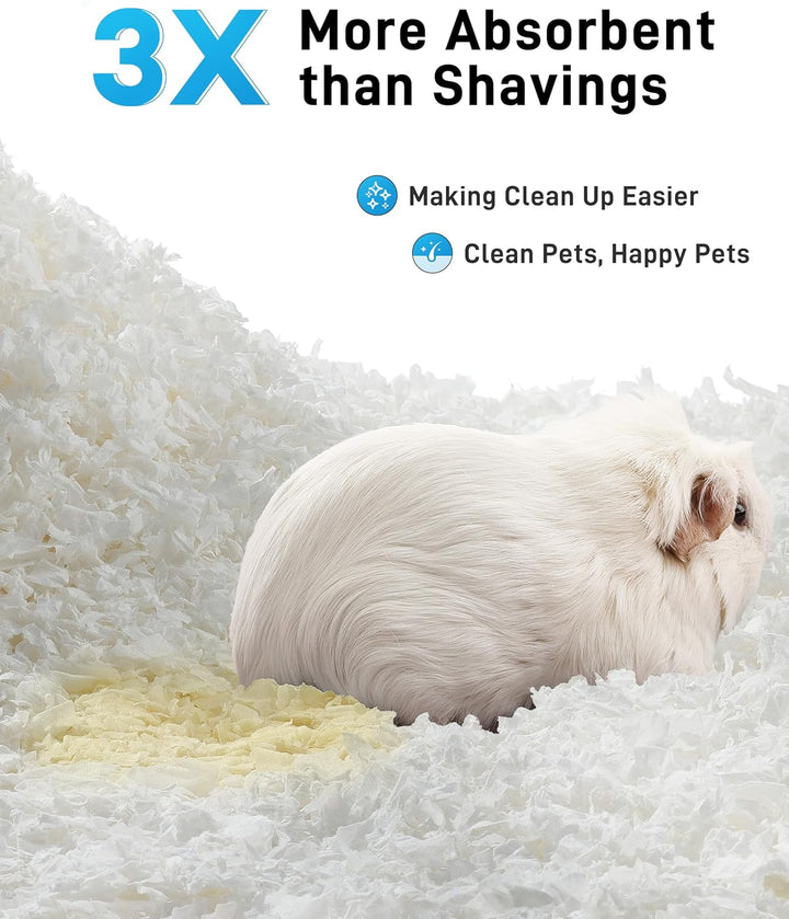 BUCATSTATE Hamster Streu 70L, Papier Einstreu für Kleintiere, Besonders Saugfähige & 99,9% Staubfrei