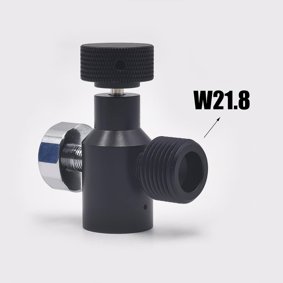 DRYHTEN Sodawasser-Kohlendioxid-Flaschen Fülladapter Verbinder TR21-4 auf W21.8 für Aquarium, Homebr