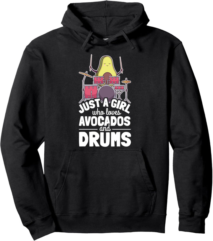 Schlagzeugerin Drummer Percussion Trommeln I Avocado Pullover Hoodie