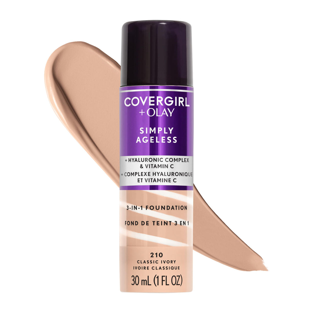 COVERGIRL Simply Ageless 3-in-1 Liquid Foundation - Classic Ivory 210