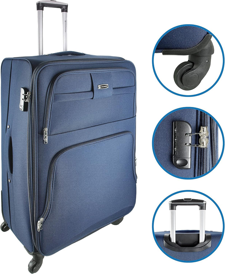 Goldhofer® Reisekoffer Set in 4 Grössen und 4 Farben (Blau), Blau