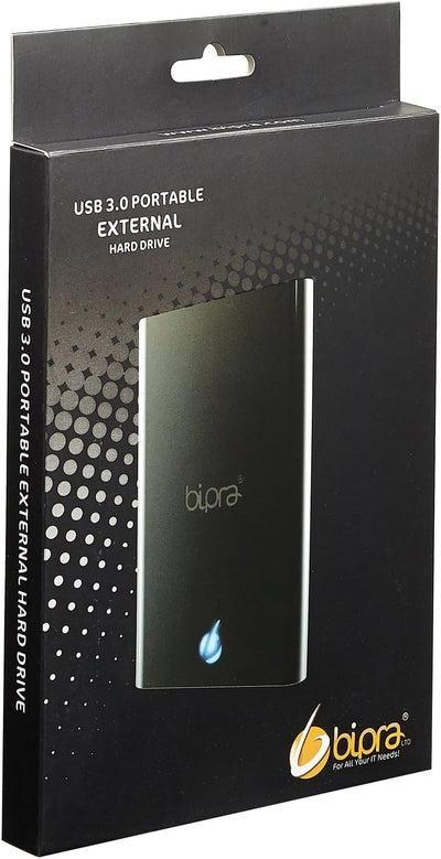 Bipra S2 2.5 Zoll USB 2.0 NTFS Portable Externe Festplatte - Schwarz (1TB) 1 TB, 1 TB
