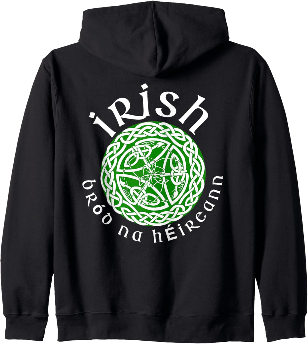 Keltisches Design mit irischer Übersetzung – Stolz auf irisches Erbe. Kapuzenjacke