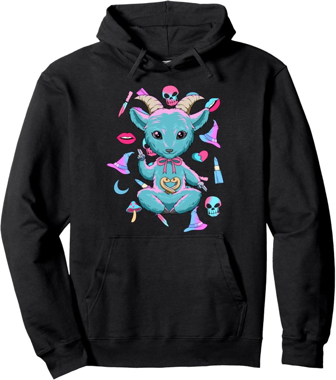 Baby Baphomet Kawaii - Pastel Goth Nu Goth Geschenk Pullover Hoodie