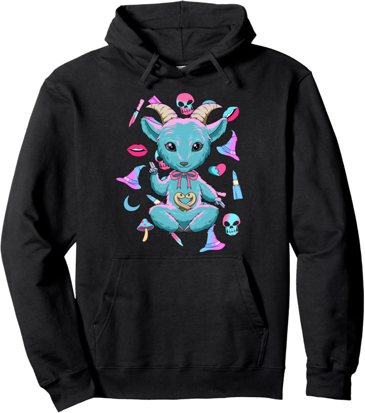 Baby Baphomet Kawaii - Pastel Goth Nu Goth Geschenk Pullover Hoodie