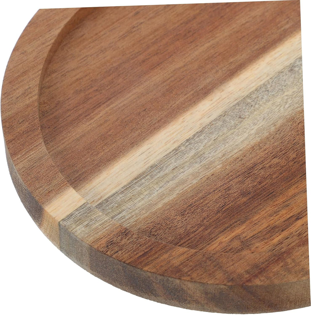 Cabilock Holz Servierplatte Mit Hirschmotiv Speiseteller Aus Holz Weihnachtsbonbonschale Serviertabl