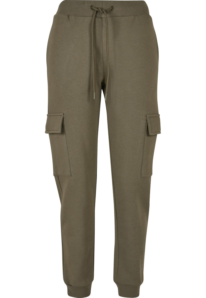Urban Classics Damen Ladies Cargo Sweat Pants XL Olive, XL Olive