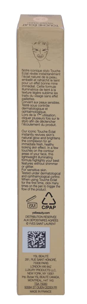 Yves Saint Laurent Radiant Touch/Touche Eclat - #2.5 Luminous Vanilla 2,5 ml/2,8 g