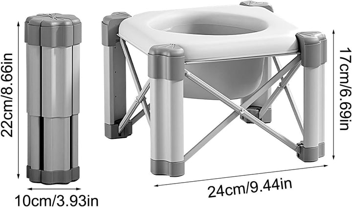 Reise-Toilette für Kleinkinder, Auto-Reisetöpfchen, tragbarer Toilettensitz, abnehmbar und wiederver