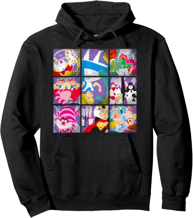 Disney Alice In Wonderland Scene Panels Pullover Hoodie