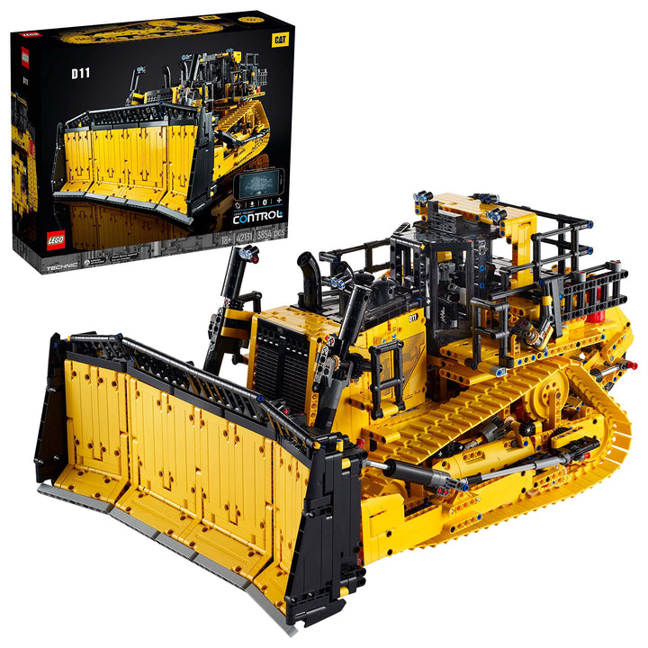 LEGO 42131 Technic Appgesteuerter Cat D11 Bulldozer, grosses Set, Modellbausatz für Erwachsene, fern