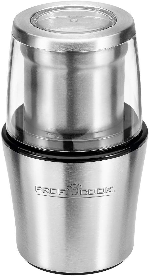 ProfiCook PC-KSW 1021 N, 2-in-1 Kaffeeschlagwerk & Zerkleiner in Einem, für Kaffeebohnen/Gewürze/Nüs