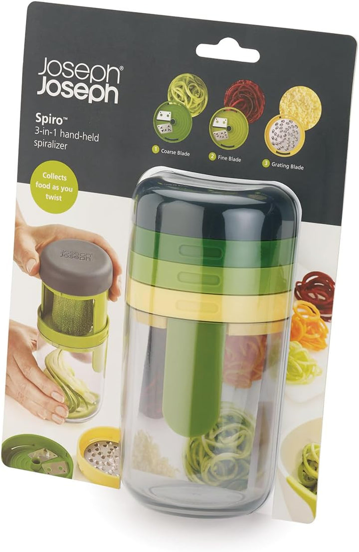 Joseph Joseph Spiro Hand Held Gemüseschneider Spiralizer, Spaghetti Zoodle Zucchini Nudel Lebensmitt