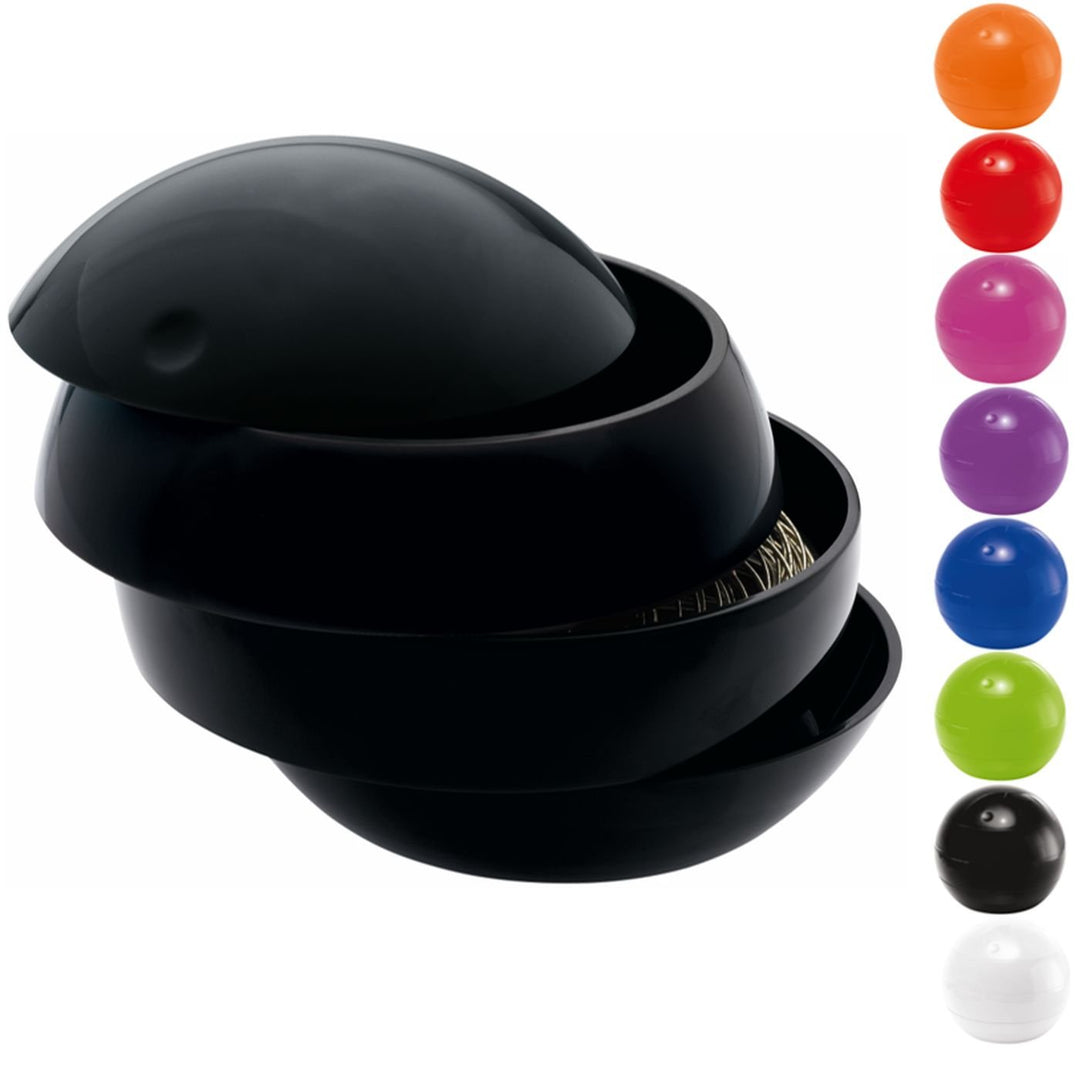 Spirella Kosmetikorganizer Bowl Beauty Aufbewahrungsbox für Make Up und Schmuck mit 3 Fächern 16x14c