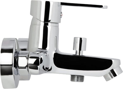 'aquaSu® Badewannenarmatur Jetmix Style, mit Typ 1/2 '' Brauseabgang unten und Umstell-Funktion, Ein