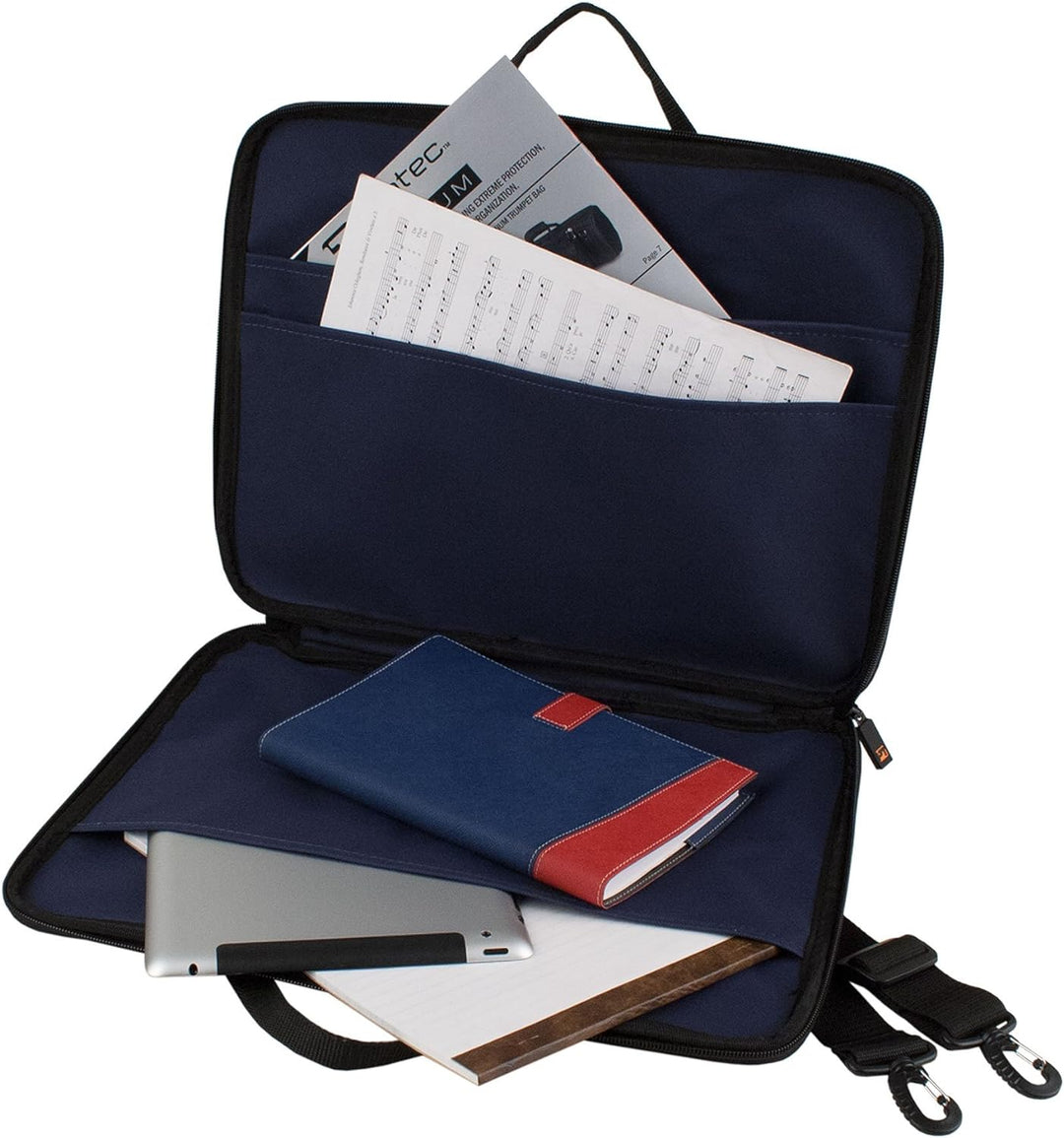 Protec Schlanke Portfolio-Tasche, blau (P5BX), passend für bis zu 26,7 x 38,1 cm Papier Standardtasc