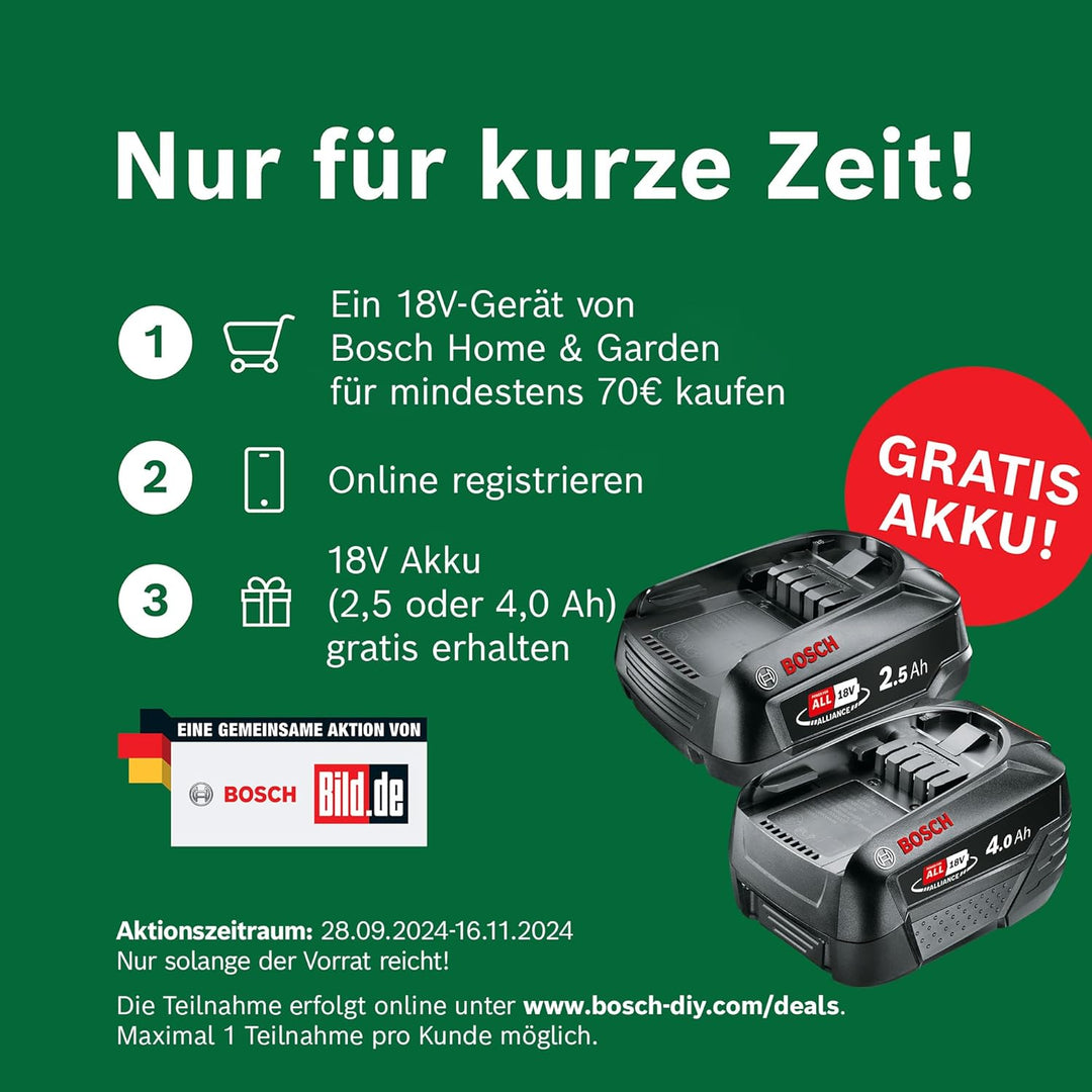 Bosch Home and Garden Bosch Akku Schlagbohrschrauber UniversalImpact 18 V (2 Akkus, 18 Volt System,