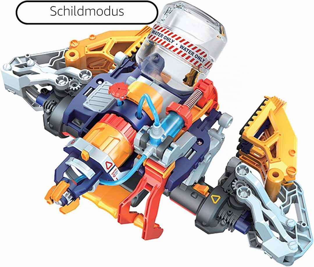 Construct &amp; Create Mega Cyborg 5-in-1 Wasserblaster STEM Bausatz Mint Technik-Projekt für Kinder Eig
