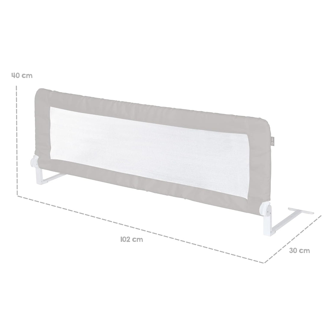 roba Bettschutzgitter Klipp-Klapp 100 cm - Rausfallschutz klappbar für Babys & Kinder - Schutzgitter