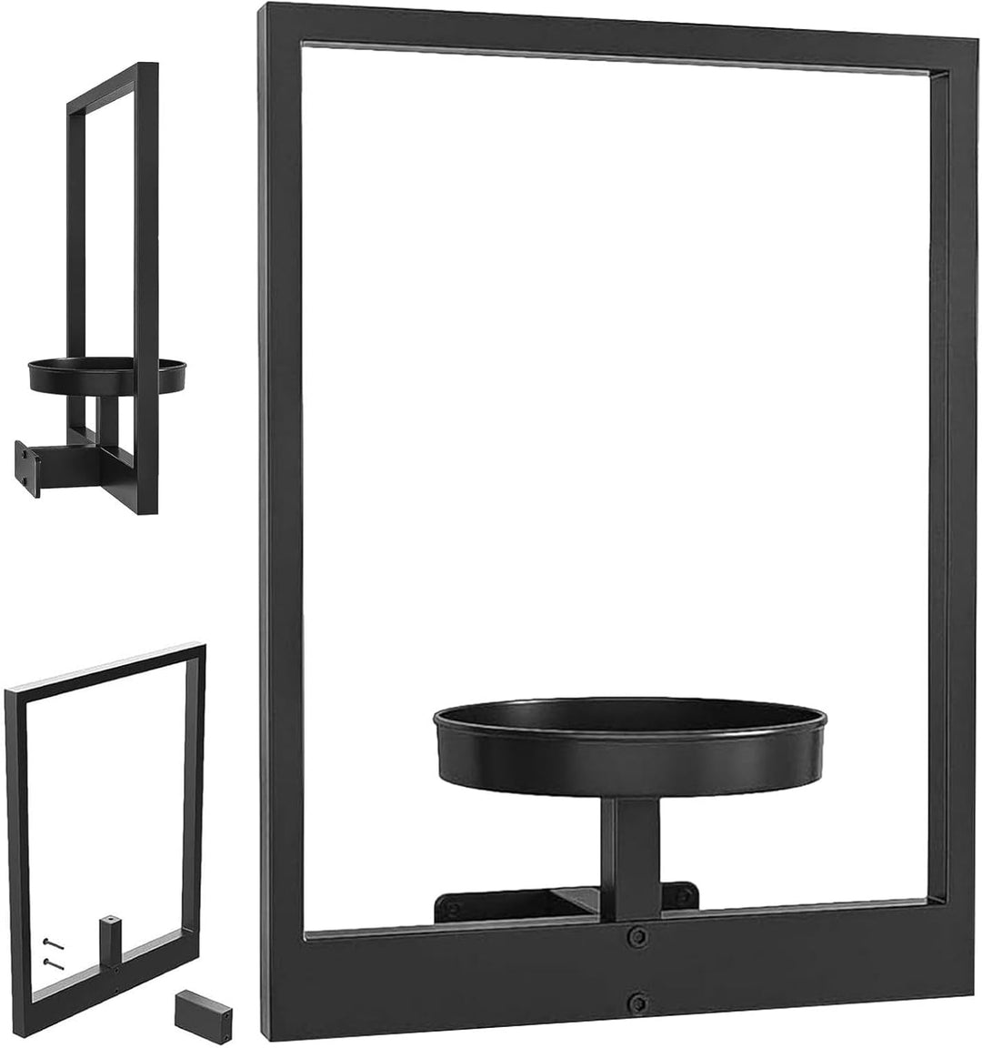 Bilderrahmen Pflanzenhalter für die Wand, Pflanzenregale für Fenster, Wand Pflanzenständer aus Metal