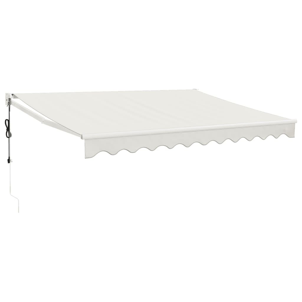 vidaXL Elektrische Markise mit Kurbel Creme 3,5x2,5 m Creme 3.5 x 2.5 m, Creme 3.5 x 2.5 m