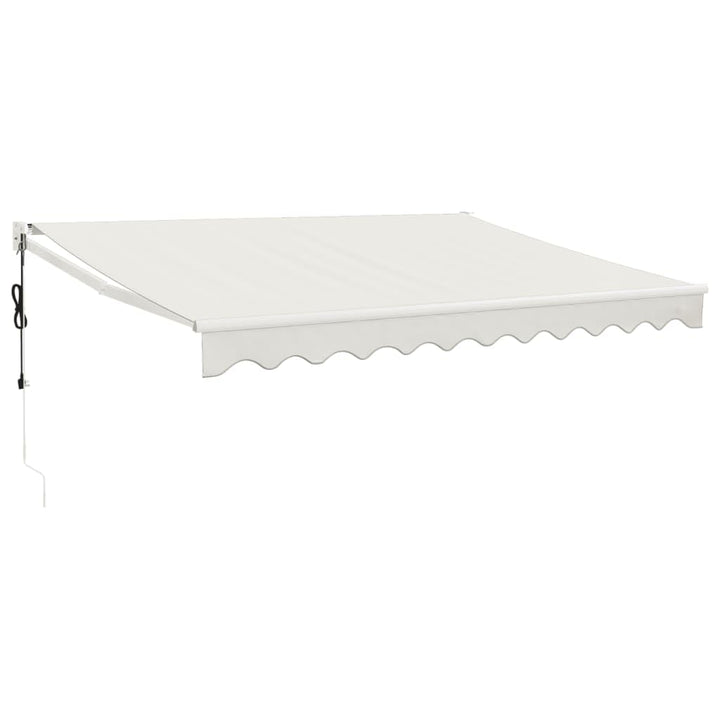 vidaXL Elektrische Markise mit Kurbel Creme 3,5x2,5 m Creme 3.5 x 2.5 m, Creme 3.5 x 2.5 m
