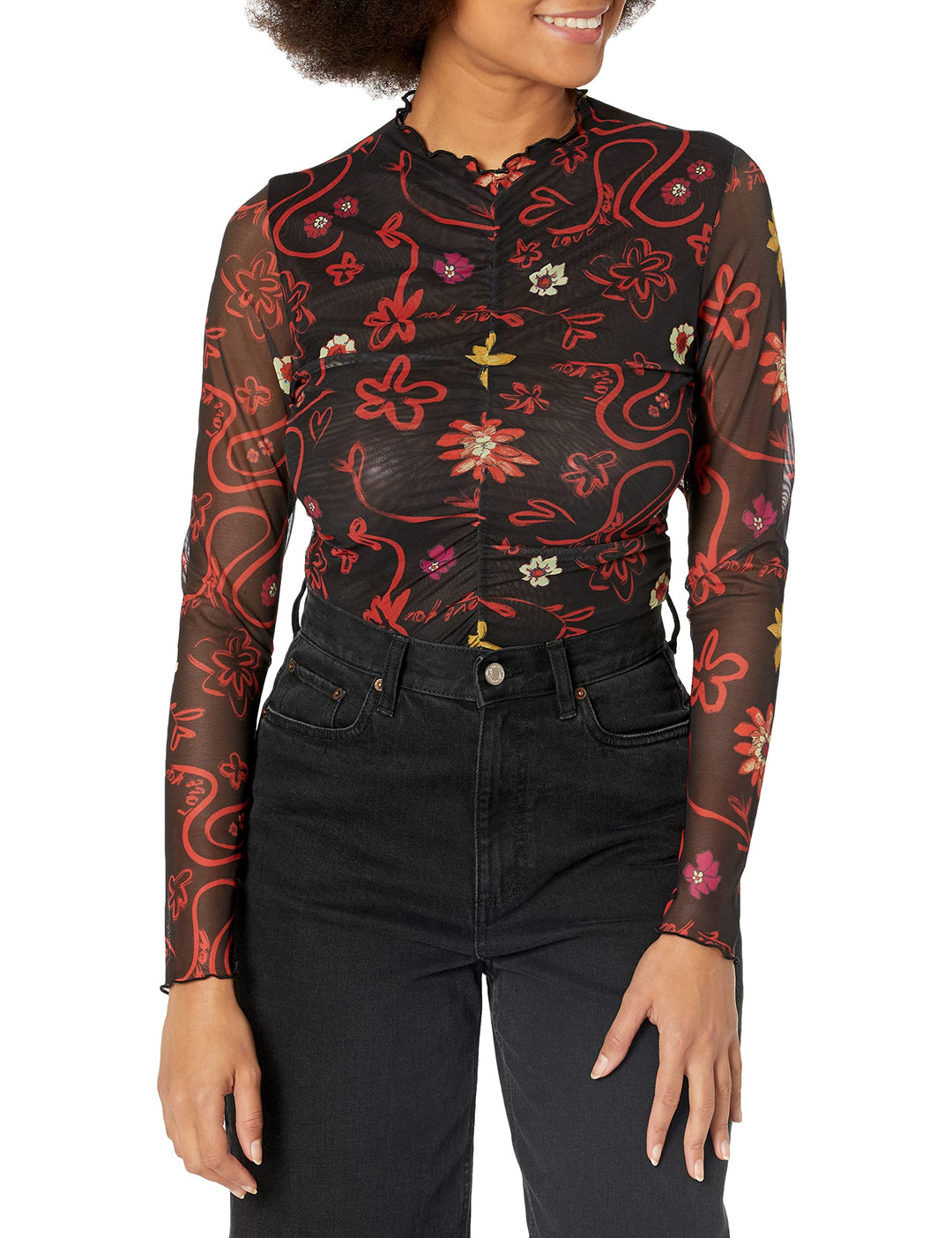 Desigual Damen Blouse M Schwarz, M Schwarz