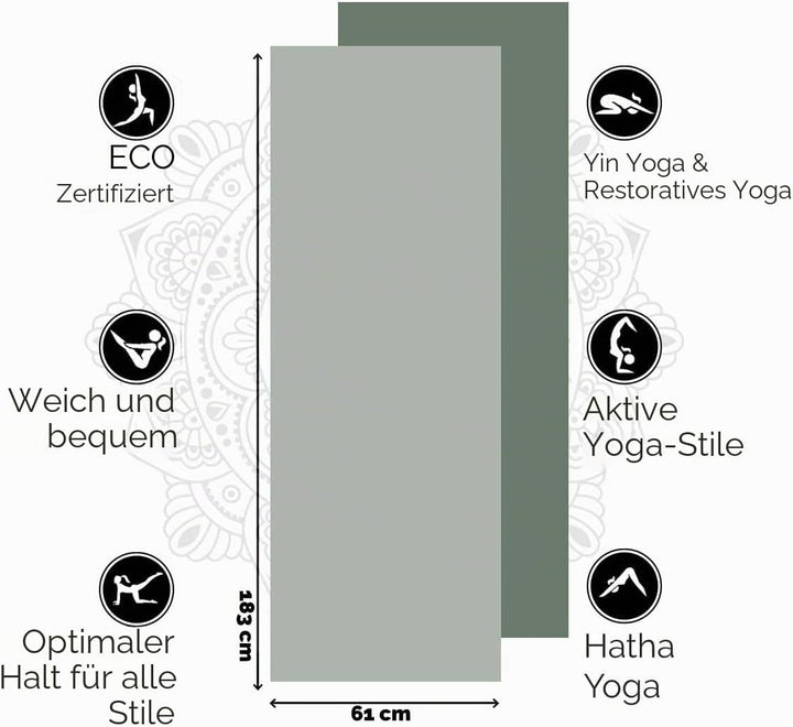 Öko Yogamatte | TPE - 6 mm (Grün)