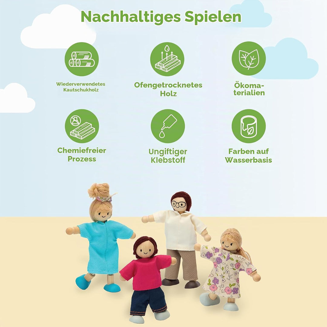 PlanToys 13571420 - Moderne Puppenfamilie
