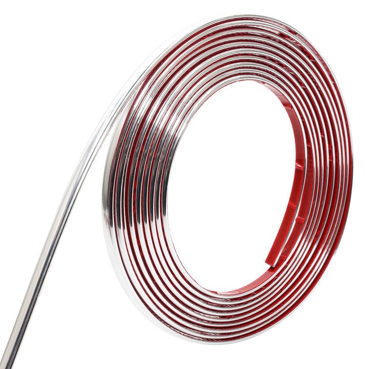 10m Silber Zierleiste, abziehen und aufkleben, flexible Spiegel, Wand, Decke, Boden, Schrank, Fliese