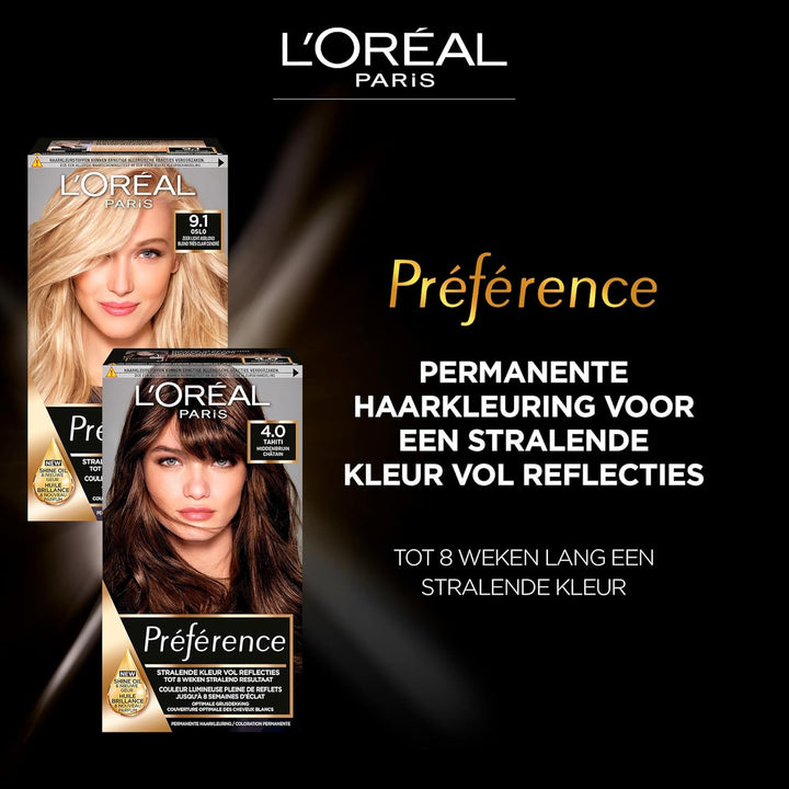 LOral Paris Prfrence 7 - Midden Blond - Haarverf met Color extender Mittelblond 1 g (1er Pack), Mitt