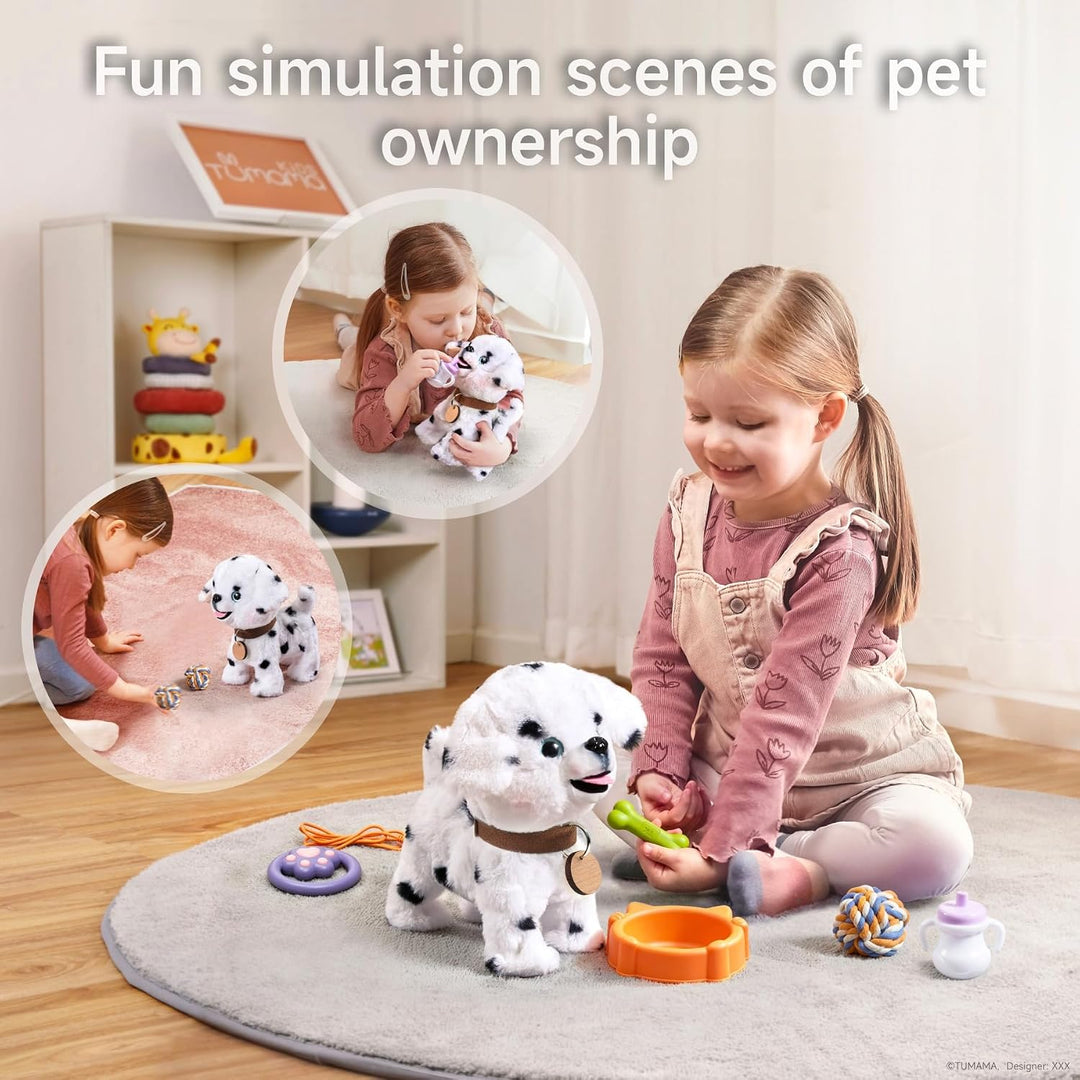OR OR TU Hund Spielzeug Plüschwelpe Elektronische Haustiere mit Ferngesteuerter, der Läuft und Bellt