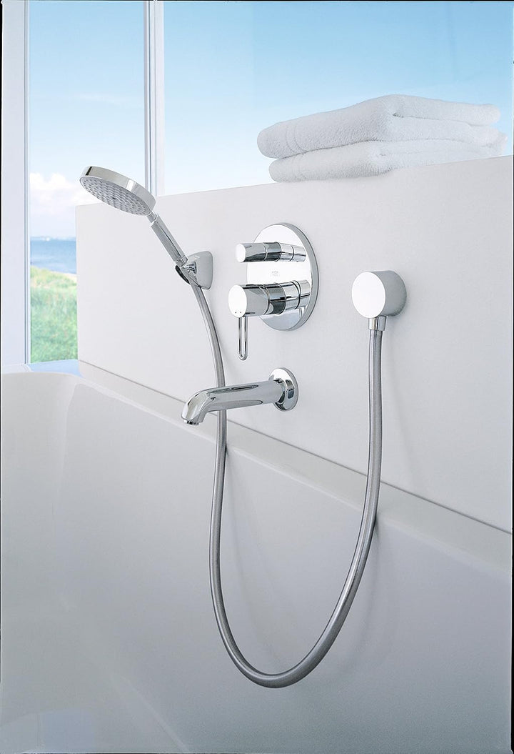 hansgrohe Porter'C Duschkopfhalterung, Chrom, 6.3 x 3.7 x 7.1 cm Chrom Single, Chrom Single