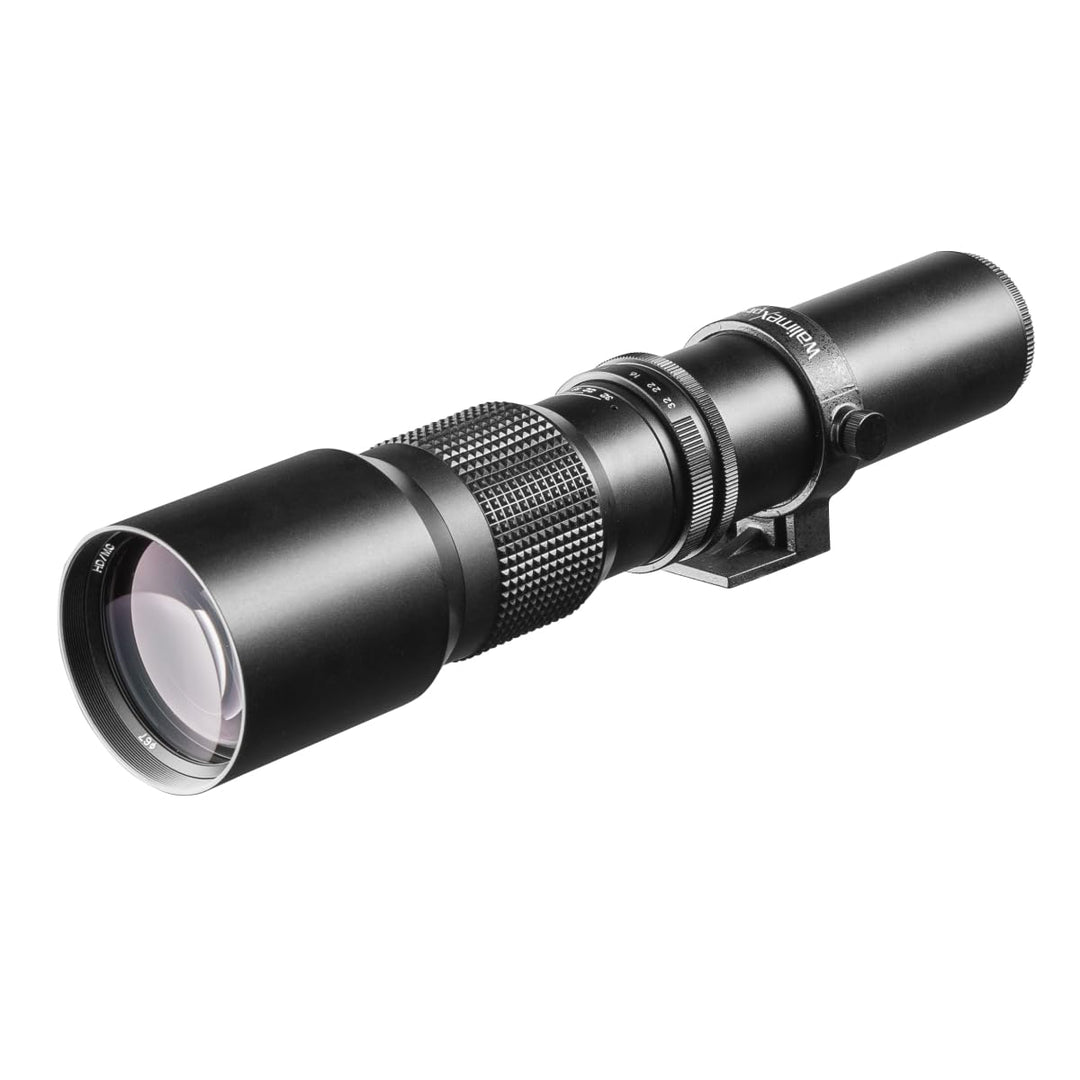 Walimex 12701 500 mm 0.000787037037037037 DSLR-Objektiv (Filterduchmesser 67 mm, mit ausziehbarer Ge
