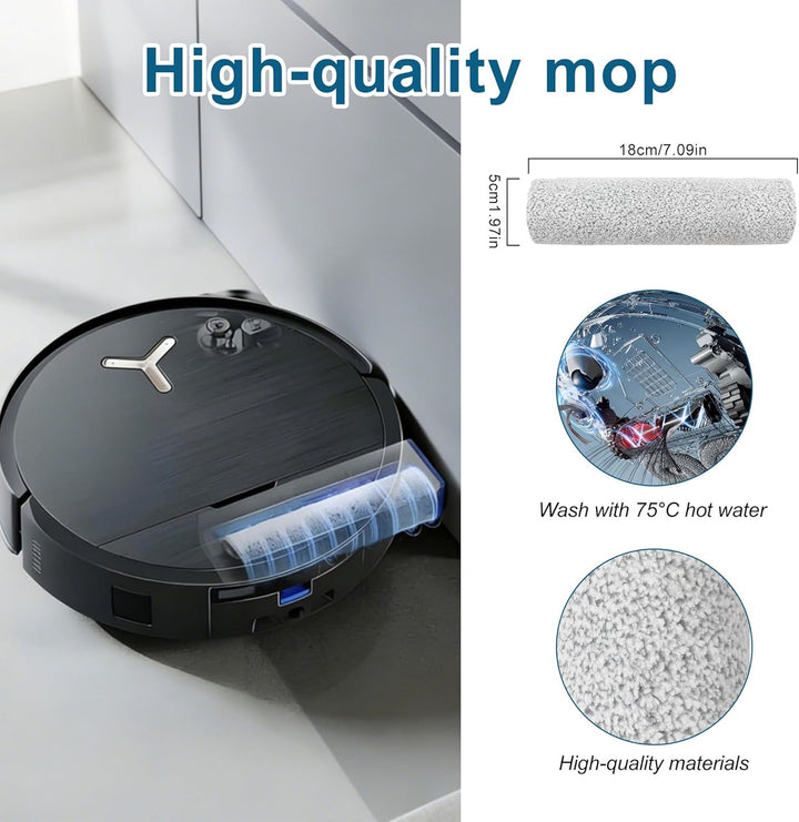 21 Stück Zubehörset für Ecovacs Deebot X9 Pro Omni Saugroboter, für Ecovacs Zubehör für Ecovacs Ersa