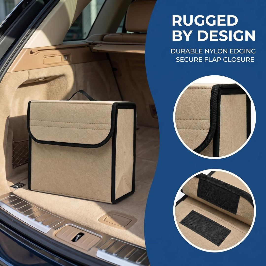 Kofferraum Organizer aus Filz, 2 Stück 30 x 19 x 27 cm Auto Kofferraum Organizer Kofferraumtasche mi
