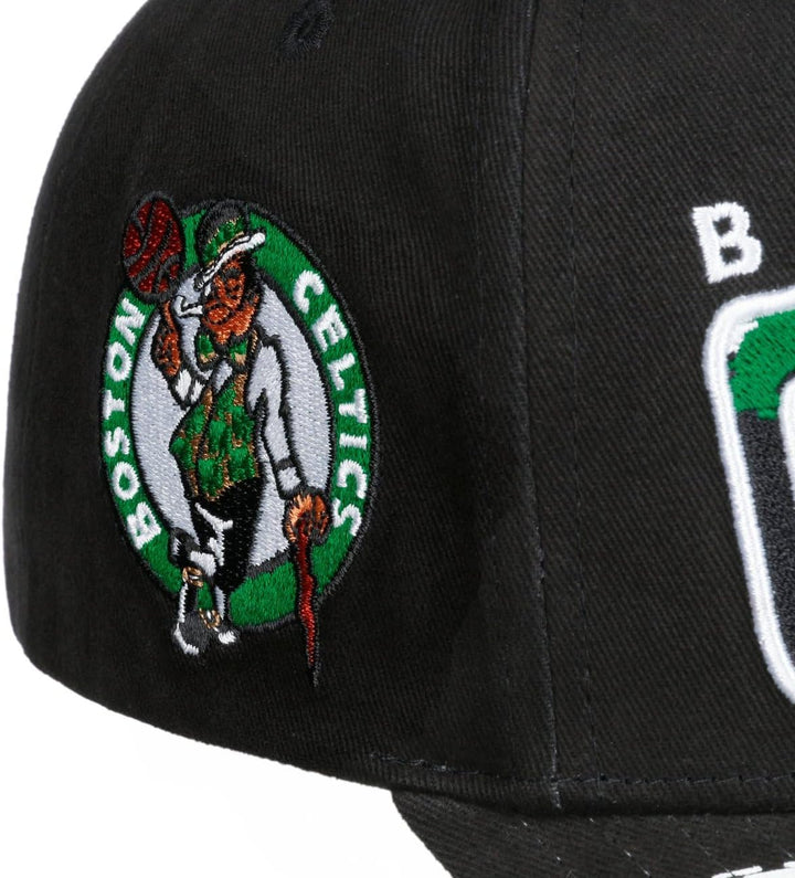 Mitchell & Ness NBA Brushed Celtics Cap Basecap Baseballcap Snapback Curved Brim Boston Einheitsgrös