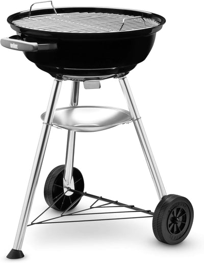 Weber Compact Kettle Holzkohlegrill, 47 cm, Schwarz (1221004) 47cm