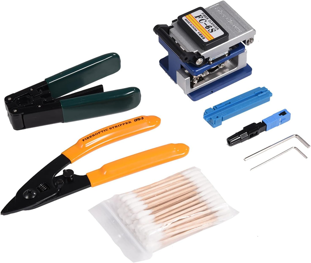 FTTH Splicing Splice LWL Abisolierwerkzeug Kit mit Fibre Cleaver LWL Abisolierwerkzeug Fibre Coating
