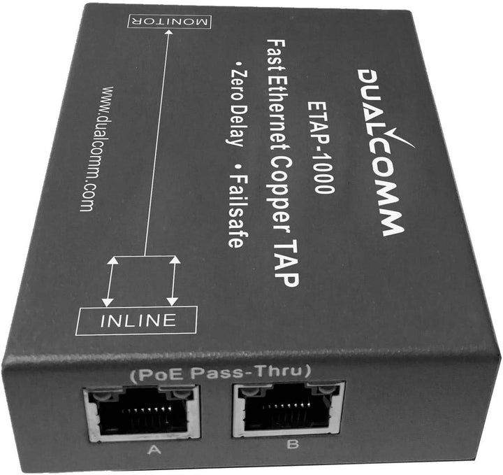 Dualcomm ETAP-1000 Zero-Delay Fast Ethernet Network TAP