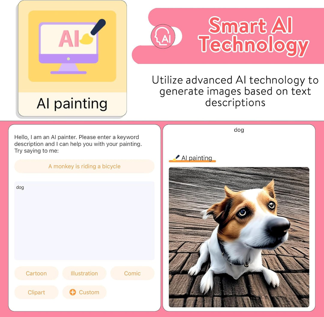 HuiJuKeJi Mini Drucker, Taschendrucker, Mini Fotodrucker für Smartphone, Sticker Drucker, Thermo Fot