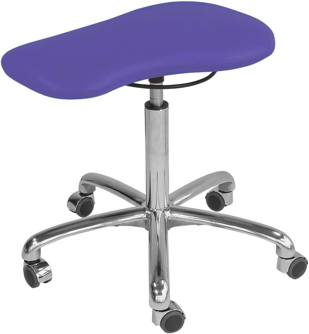 Sport-Tec Therapiehocker Exklusiv mit Polster und Rollen, Praxishocker, Rollhocker Beige, Beige