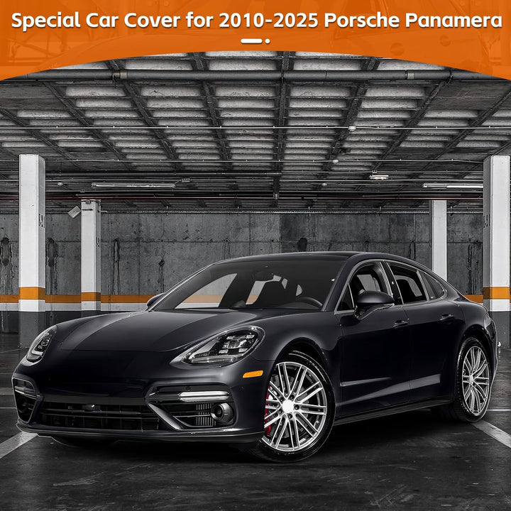 Autoabdeckung Indoor für Porsche Panamera 2010-2025, Stretch Soft Satin Massgeschneidert Atmungsakti
