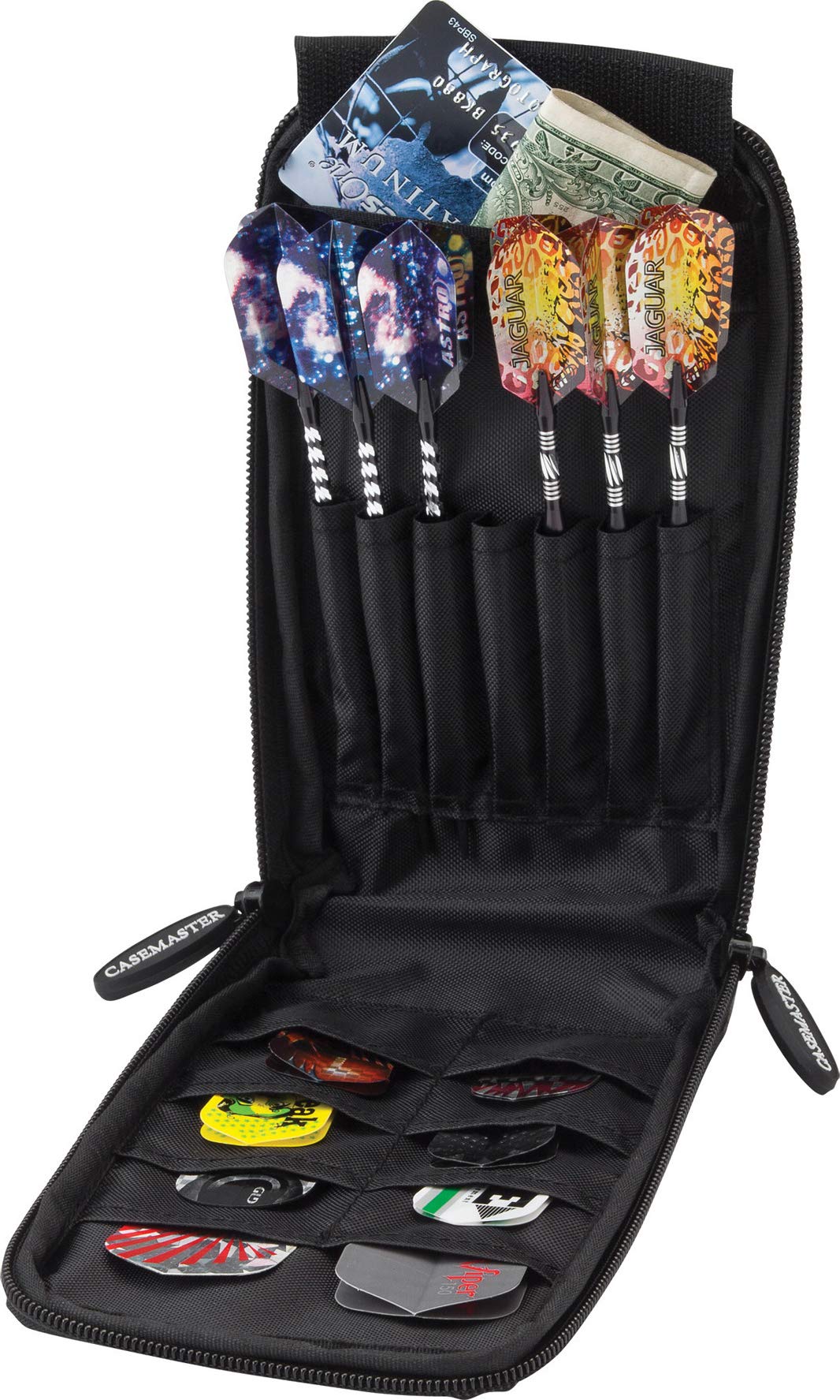 Casemaster Mini Pro 6 Dart Kunstleder-Aufbewahrungstasche, Schwarz