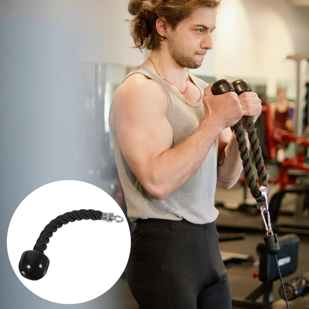 Supvox Krafttraining Kordelzug Nylon Trizeps Bizeps Seil Mit Stahl Schnalle Und Gummiblöcken Für Fit