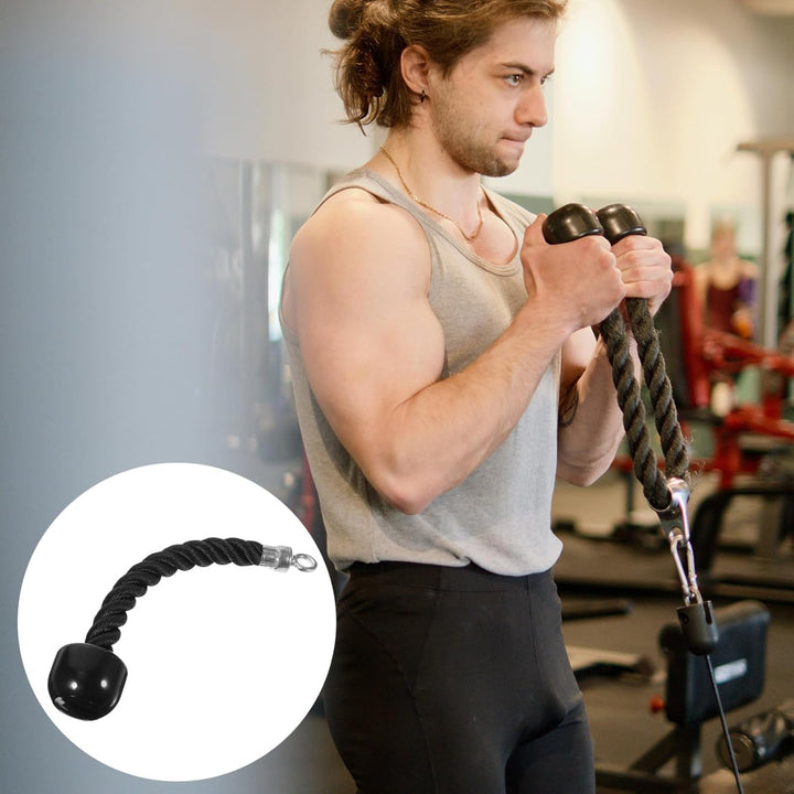 Supvox Krafttraining Kordelzug Nylon Trizeps Bizeps Seil Mit Stahl Schnalle Und Gummiblöcken Für Fit