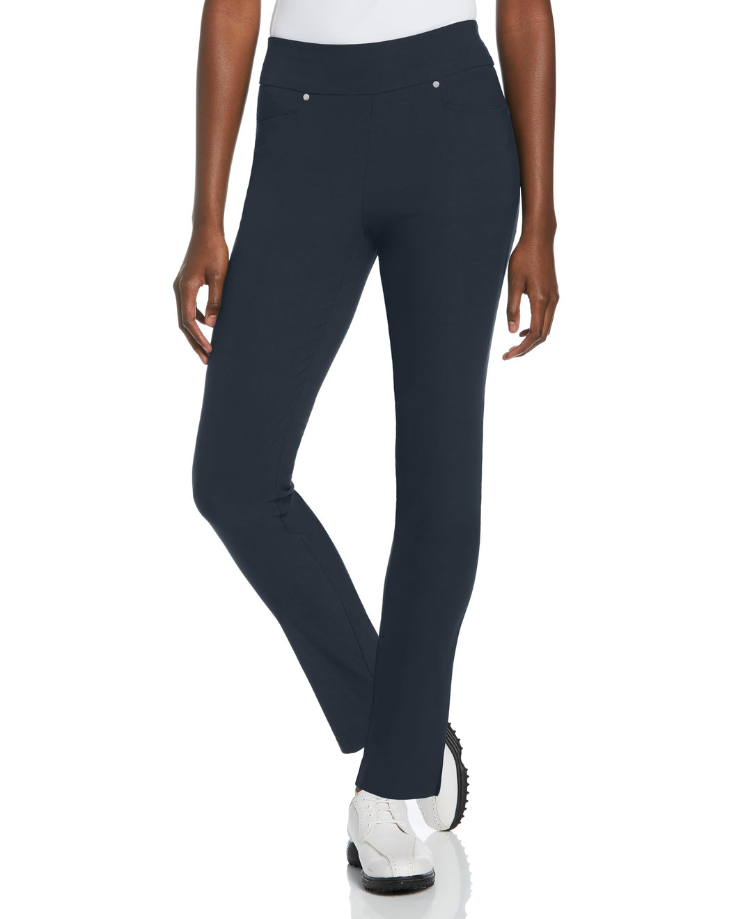PGA Tour Damen Golfhose Pull-on Golf Pant with Tummy Control (Size X-small-xx-Large) S Schwarz (Blac