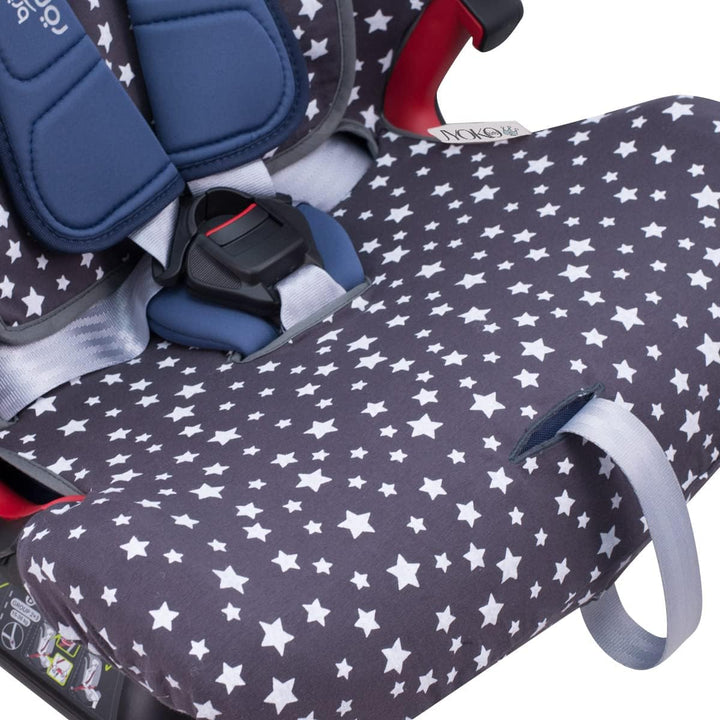 JYOKO Kids Bezug für Autositz kompatibel mit Romer Advansafix, Evolva IV M, aus Baumwolle (Winter Sk