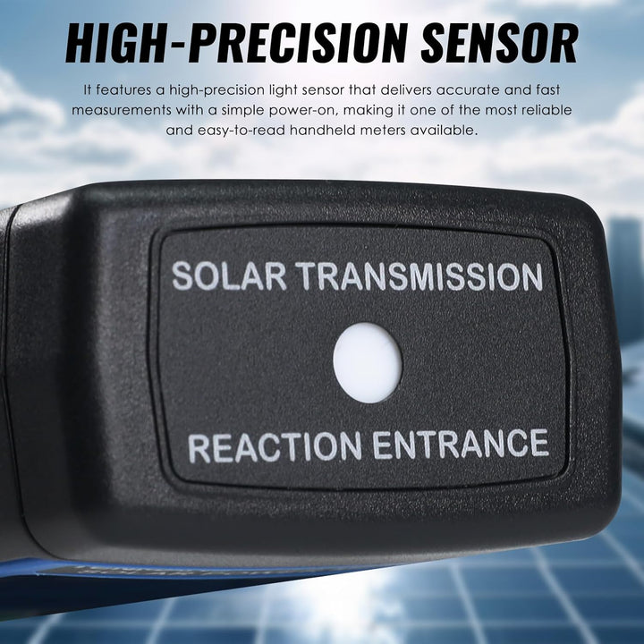Handheld Digital Solar Leistung Meter (Pyranometer) 2000 W/m2, 634BTU / (ft2xh) Messung Solarstrahlu